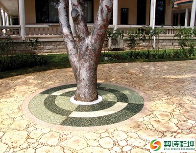 上海契詩壓模地坪與生態透水地坪 廠家直銷，打造綠色景觀新選擇